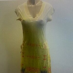 Yellow Floral Mini Dress